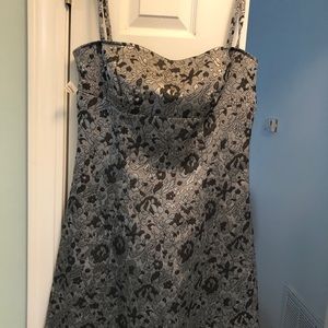 Black and silver party dress